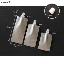 ซองฟอยล์ติดจุก พร้อมฝาขาว ฝาดำ (100ใบ) อย่างหนา ถุงฝาเกลียว ทึบแสง ขนาดบรรจุ 5-15 mL