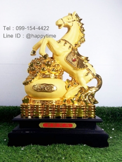 ของขวัญขึ้นบ้านใหม่มงคล ม้ากระถางทองคำ