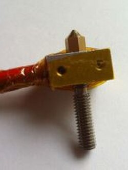 ชุดหัว Extruder พร้อม Heater และ Thermistor สำหรับ Filament 1.75