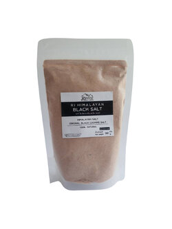 เกลือดำ อาร์ไอ หิมาลายัน แบล็ค ซอลท์ / R I HIMALAYAN BLACK SALT (ชนิดผง) 200 g. เกลือดำหิมาลายันแท้ เกลือดำสำหรับบริโภค ก่าลานามัค