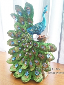 ของขวัญมงคลสวยๆเก๋ๆขึ้นบ้านใหม่ นกยูงรำแพนหันขวา