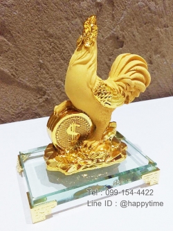ของขวัญมงคลปีใหม่ ไก่เหยียบเงินเหรียญทอง