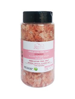 เกลือชมพู หิมาลายัน พิงค์ ซอลท์ 400 กรัม(ชนิดเม็ด 2-5 mm.) เกลือชมพูคีโต เกลือชมพูแท้