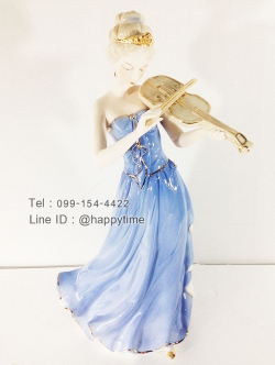 ของขวัญวันเปิดร้านใหม่สวยๆ ตุ๊กตาเรซิ่นหญิงสาวเล่นไวโอลินเท่ห์ๆ