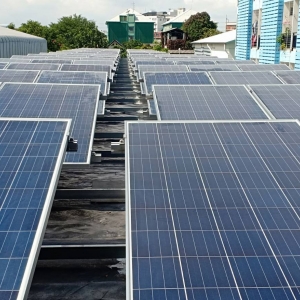 ผลงานการติดตั้งโซล่าเซลล์ระบบออนกริด 30KW ที่บริษัท เมืองสะอาด