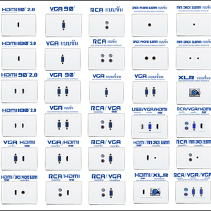 Wall Plat (สีขาวขอบเงาสีเงิน)