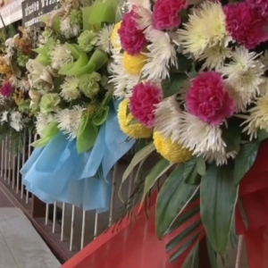 พวงหรีดหลังจบงาน