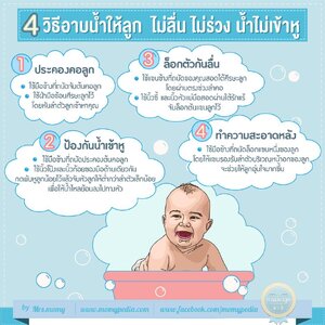 4 เคล็ดลับง่ายๆ ในการอาบน้ำให้เจ้าตัวน้อยค่ะ