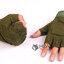 ถุงมือ Tactical ครึ่งนิ้ว : สีเขียว Green รหัส GT020