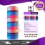 ผ้าโพกหัว ผ้าบัฟ ผ้าคาดผม HeadToWear ลายตารางหมวกรุกสีรุ้ง รหัส AB0652