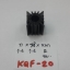 HEATSINKฮีทซิ้งรุ่นKQF20(ใส่TRกลมTO-39)สีดำก1.5Xย2Xสูง2CMรูในอ้วน8MM