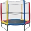 แทรมโพลีน 8 ฟุต สีรุ้ง เสารุ้ง สปริงบอร์ด trampoline เครื่องออกกำลังกายเพิ่มความสูง รับน้ำหนักได้ถึง 150 kg
