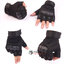 ถุงมือครึ่งนิ้ว Knuckle : สีดำ Black รหัส GT001