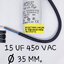 ขาย 15UF450V CAP-STAR CAPACITOR RUN C15UF450VAC คาปาซิเตอร์ ทรงกระบอกสีขาวมีสายไฟ ยี่ห้อDUCATI อิตาลีอ้วน35มม.สูง70มม. ตัวละ . .หน่วย , บาท มีหน้าร้านอยู่บ้านหม้อ กรุงเทพ ส่งของเร็ว มาซื้อหน้าร้านได้ สั่งปุ๊บส่งปั๊บ
