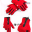 ถุงมือกันหนาว กันความเย็น เต็มนิ้ว : สีแดง Red รหัส GT022