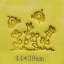 แสตมป์สบู่ดอกไม้ + ผึ้ง ขนาด 4x4.5x1cm - 003594