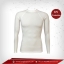 เสื้อรัดกล้ามเนื้อ แขนยาวคอกลม สีขาว มี Size S M L XL