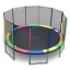 แทรมโพลีน 16 ฟุต สีรุ้ง สปริงบอร์ด trampoline ขนาดใหญ่สุด เหมาะสำหรับออกงาน