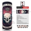 ผ้าโพกหัว ผ้าบัฟ ผ้าคาดผม HeadToWear ลายหัวกระโหลก HARLEYดำ-แดง รหัส AB0007