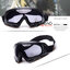 แว่นกันลม กันUV กันฝุ่น : สีดำ Black รหัส GA002