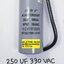 ขาย 250UF330VAC CAP RUN แคปรัน คาปาซิเตอร์รัน มีทรงกระบอกสีเทายี่ห้อHBP เป็นสายไฟ เส้นผ่านศูนย์กลาง45มม.สูง106มม. CAPACITOR RUN ราคาตัวละ บาท มีหน้าร้านอยู่บ้านหม้อ กรุงเทพ ส่งของเร็ว มาซื้อหน้าร้านได้ สั่งปุ๊บส่งปั๊บ
