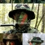 ผ้าพันคอทหาร Military Scarf : Camouflage Green รหัส SC003