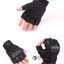 ถุงมือครึ่งนิ้ว Knuckle : สีดำ Black รหัส GT001