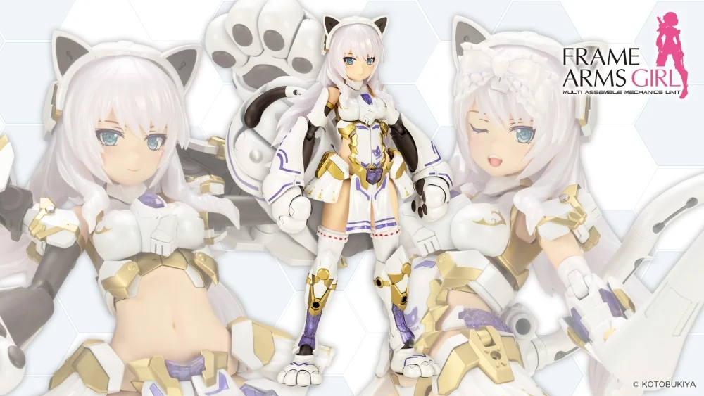 4934054068241 KOTOBUKIYA FRAME ARMS GIRL DURGA I CAT ARMOR Ver.